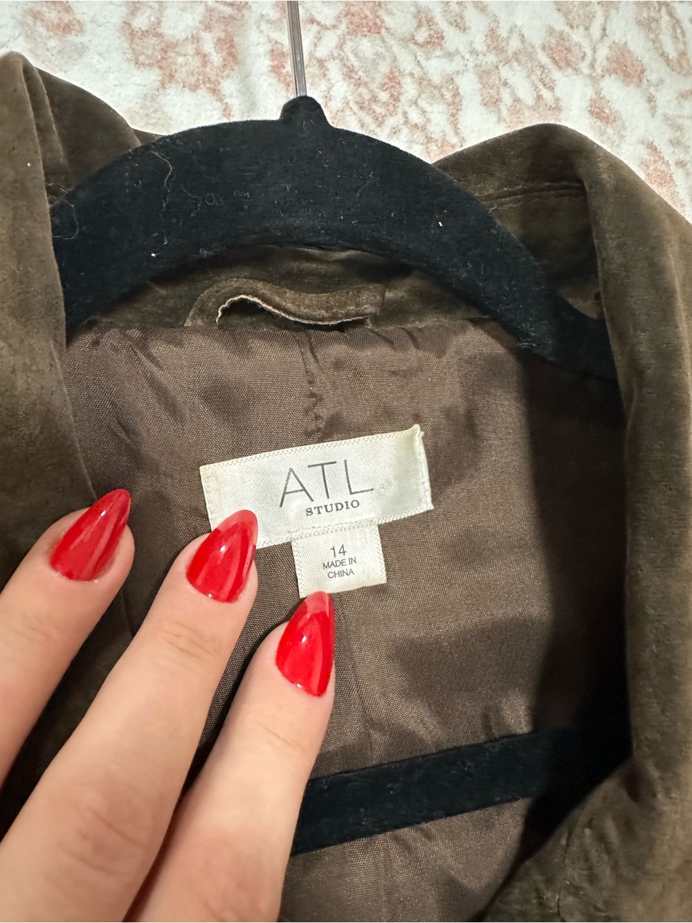 Vintage 🤎 100% Genuine Suede Trench Coat - Picture 3 of 11